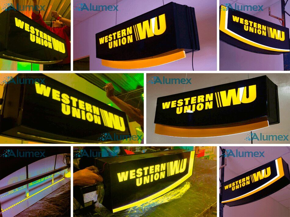 Caja de luz wenster caja luminosa corporativos para corporativos cajas luminosas espectaculares cajas 3d - Anuncios Luminosos De Mexico ALUMEX